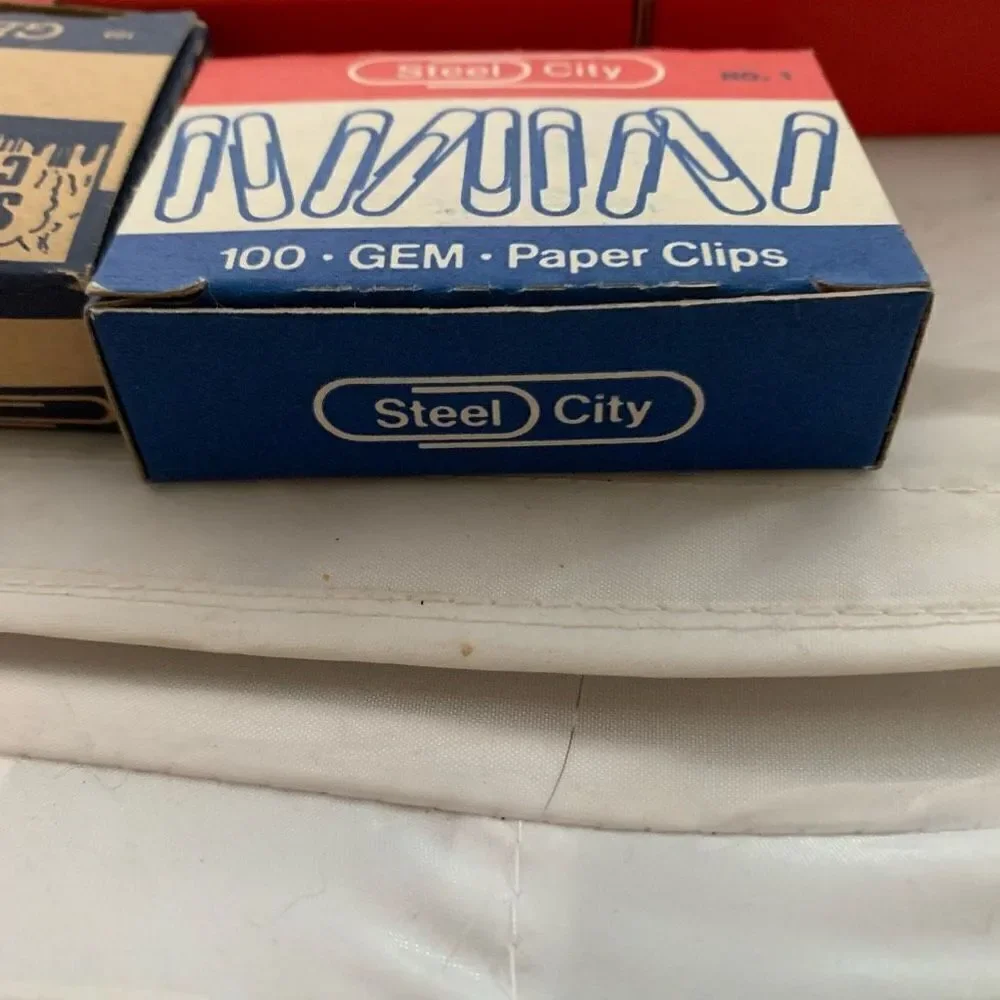 11 Boxes Steel City No. 1 Gem Paper Clips Pittsburgh Pa
